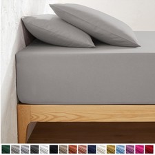 Extra Deep 25 cm Full Fitted Sheet Single Double King Super King Size Bed Sheets