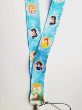 Disney Snow White & Princesses Light Blue Lanyard