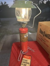 Vintage Bernzomatic Porta Light Single Mantle Propane Lantern w/ Pyrex TX007