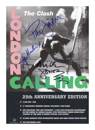 The clash autographed - clash, signed