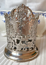 Antique Solid Silver Wine Coaster Or Vase German? Dutch? 