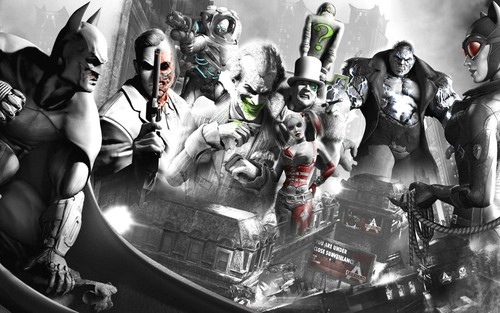 Arkham city batman harley - city,