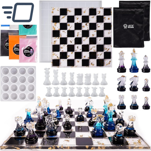 Chess molds for resin - chess, casting
