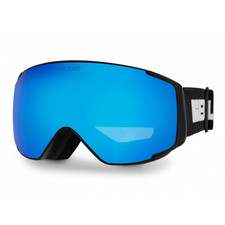 BLOC SMALL FIT MERCURY JM308 Ski/Snowboard Goggles MATT BLACK/BLUE MIRROR CAT.2