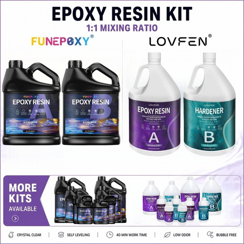 Crystal clear epoxy resin kit - crystal,