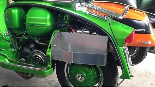 Lambretta under panel storage - under,