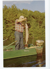 Fisherman in a Boat Caught