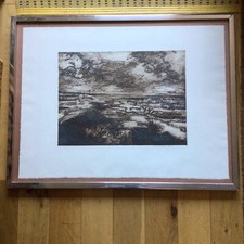 Peter Nel South African Artist - Ltd Edt 4/75 - Wild Landscape Abstract Etching
