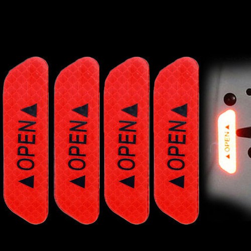 4pcs red reflective - 4pcs,