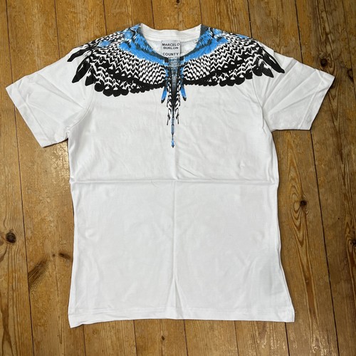 White blue marcelo burlon - white,