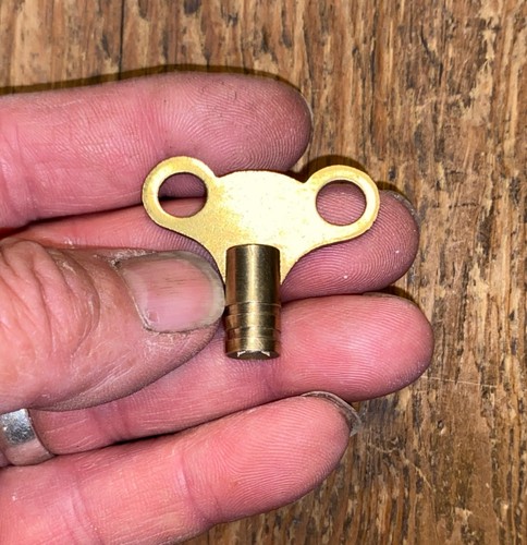 Vintage brass clock - brass,