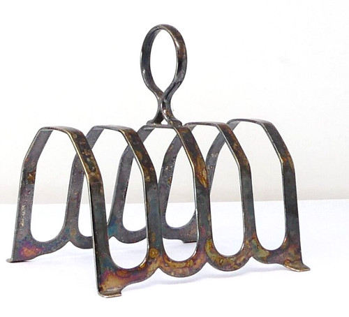 Silver plated four slice - silver,
