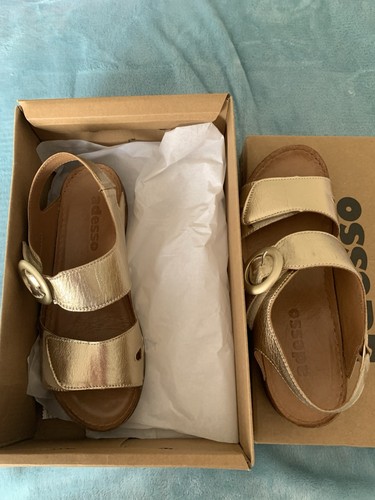 Adesso gold leather sandals - gold,