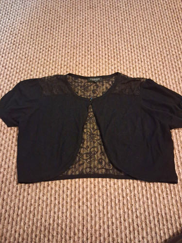Debenhams black lace bolero - debenhams,