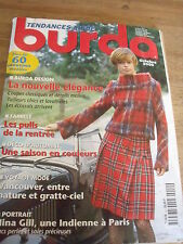 BURDA TRENDS MAGAZINE TAILOR CHIC & LAVALLIERE OCTOBER 2000