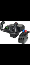 Logitech Saitek Pro Flight Yoke System Game Controller Plus Switch Panel