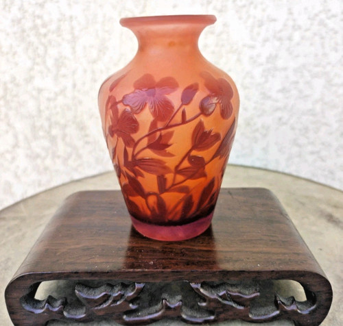 Miniature galle vase - , and