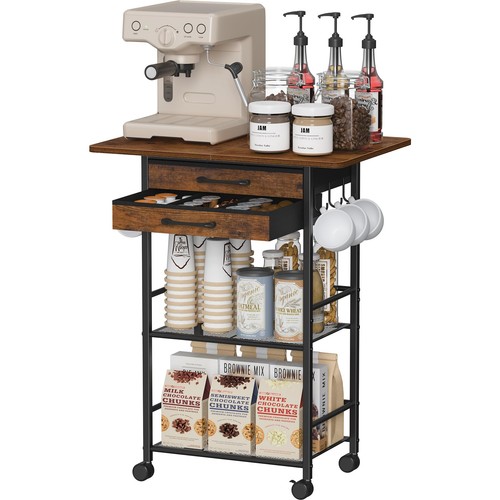 Tier rolling coffee cart - tier,