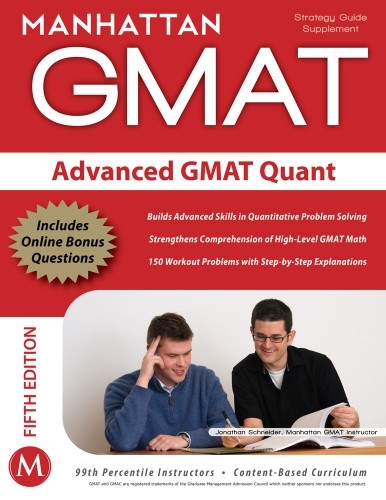 Advanced gmat quant - gmat, (gmat