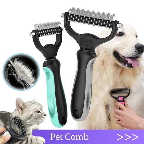 Pet hair removal comb double - comb,