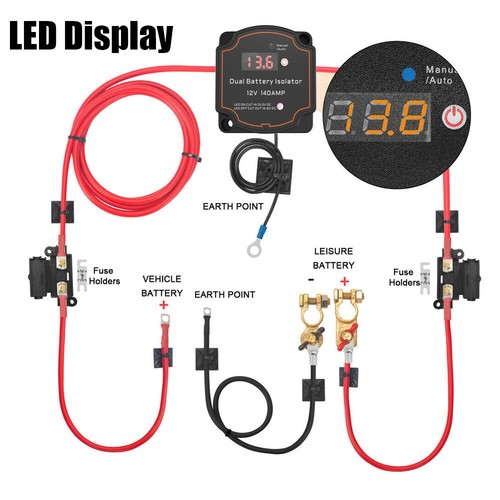Split charge relay kit - split, starter