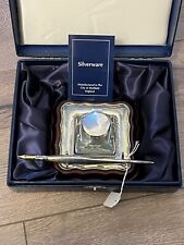 A B 925 Sheffield Silver Inkwell And Pen Stand Millennium Silverware