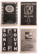 5x Various 1992 NME Newspaper Adverts / Posters - REM. Sonic Youth. Etc.