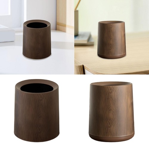 Wood grain trash can rubbish - wood,