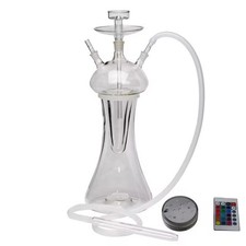 Luxury Medusa Glass Hookah Shisha Narghile Water Pipe Clear Glass Alfakher Adaly