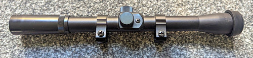 4x20 fixed rifle scope black - fixed,
