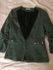 H&M grey tweed suit jacket