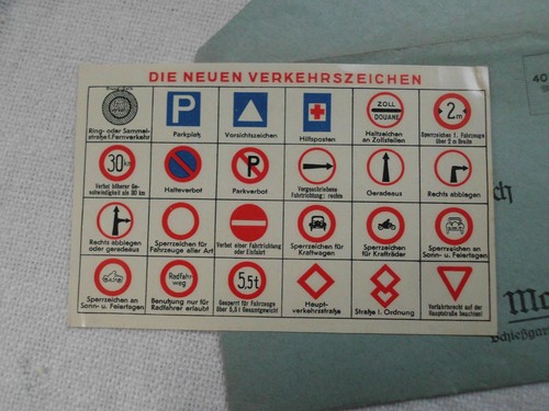 Vintage german road - german, sign