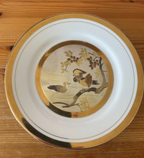 Plate The Art Of Chokin 24ct gold edged,  Japan 9 inch Collectable Vintage -