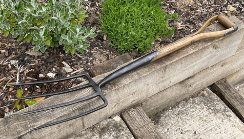 Vintage branded garden fork - branded,