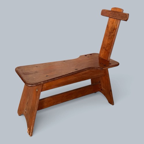 Brutalist vintage handmade oak - vintage,