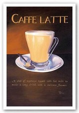 COFFEE ART PRINT Urban Caffe Latte Paul Kenton