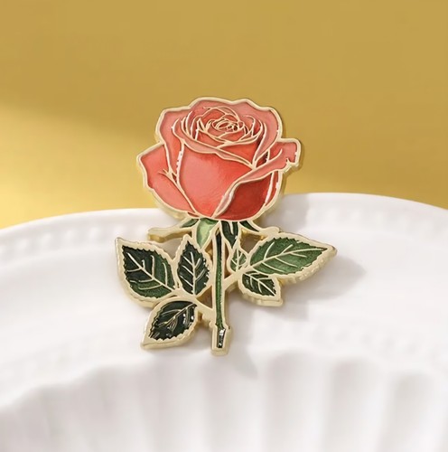 Red rose enamel - red,