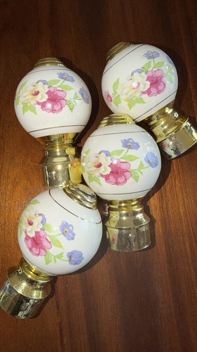 Antique porcelain bed knobs - antique,