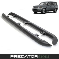BLACK STAINLESS ROCK SLIDER SIDE BARS FOR LAND ROVER DISCOVERY 3 4 L319 04-16