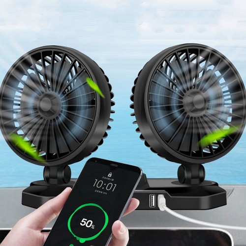 Mini electric fan - dual, usb