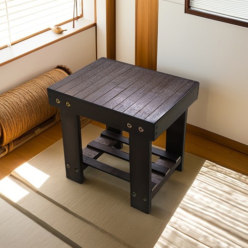 Bamboo step stool sturdy - step,