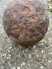 Genuine Antique 32lb  WAR CANNON BALL from Portsmouth Harbour.  Maybe French?