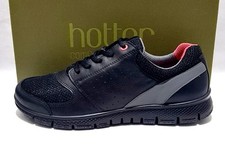 Hotter Shoes Size 7 UK New Boxed Black Leather Comfort "Elektra" Walking