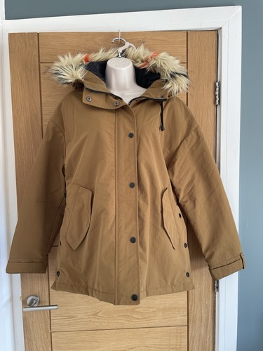 Ladies size brown hooded - size, 12/14