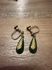 9k Gold Vintage Jade Green