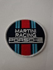 Patch Écusson Thermocollant Brodé Porsche Martini Racing 8 Cm 