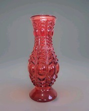 Retro Red Pressed Glass Bud