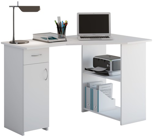 Wooden corner desk - desk, linzia