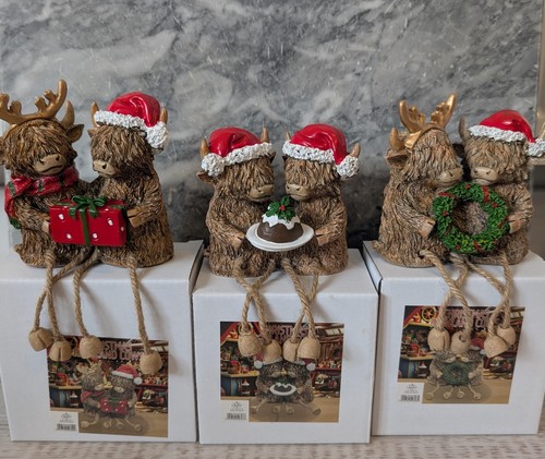 Highland cow christmas - highland,