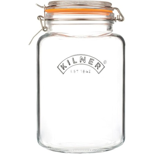 Kilner square clip top jar - square,